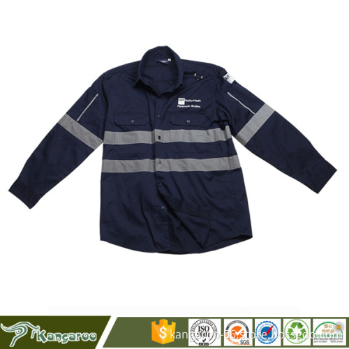 Breathable Reflective Safety Work Shirts With Reflective Tape